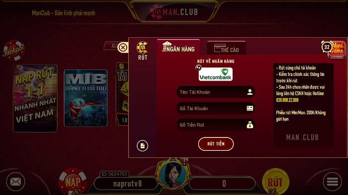 Game Manclub có lừa đảo? Bằng chứng? Thắng lớn không chút rút tiền?